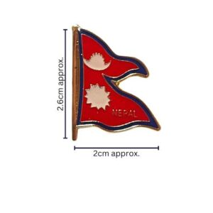 Pin Badge Brooch/ Nepali Flag Coat Pin