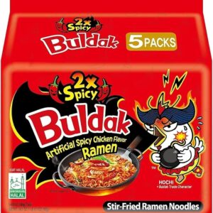 Buldak 2X Spicy Hot Chicken Flavour Ramen Noodles
